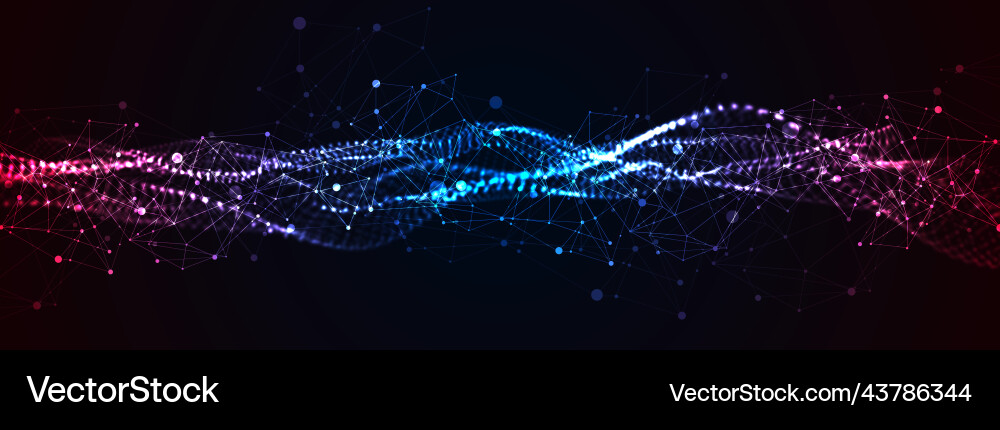 Abstract background particles dynamic flow Abstract background particles dynamic flow vector image