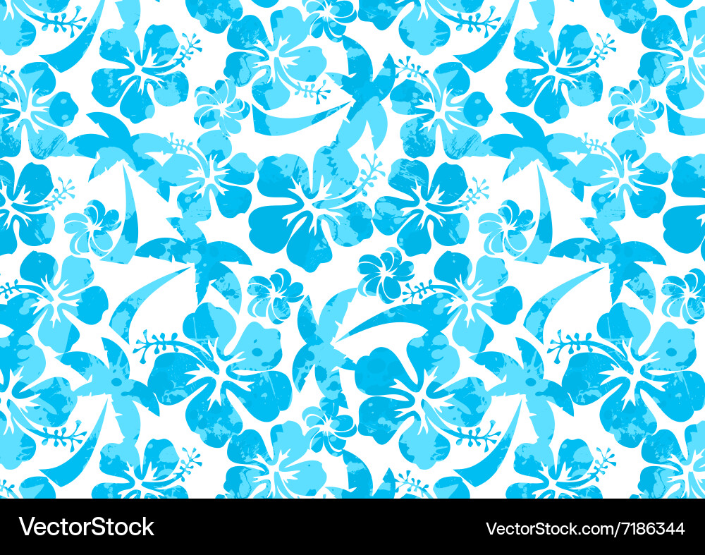 Tropical Floral Repeat Pattern Royalty Free Vector Image