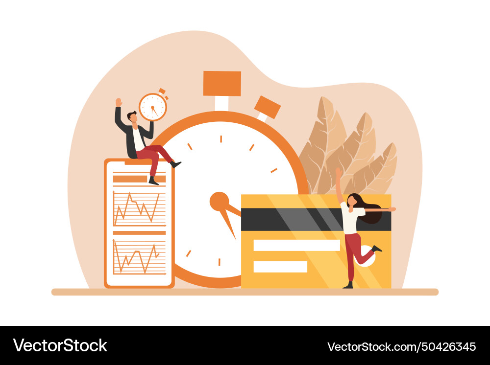 Business analysis flat design Royalty Free Vector Image