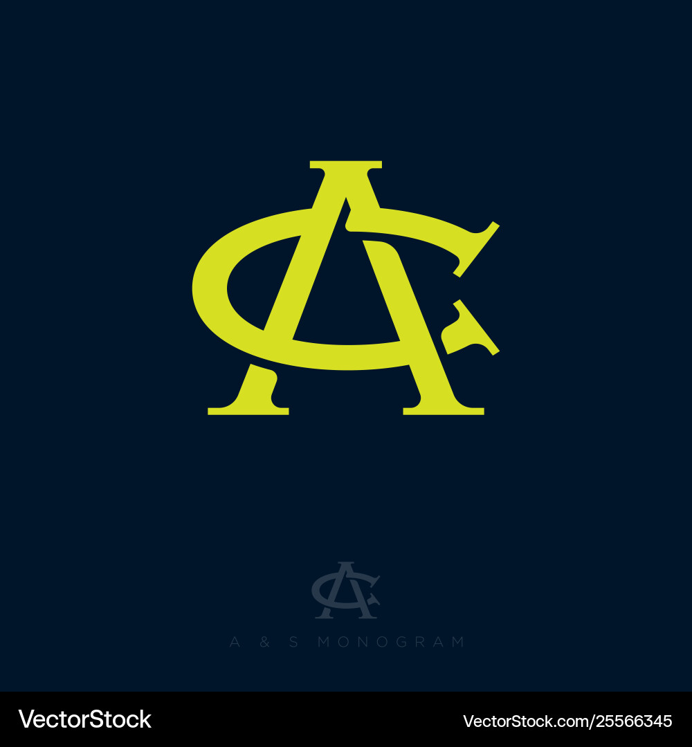 C and a monogram consist intertwined lines C and a monogram consist intertwined lines vector image