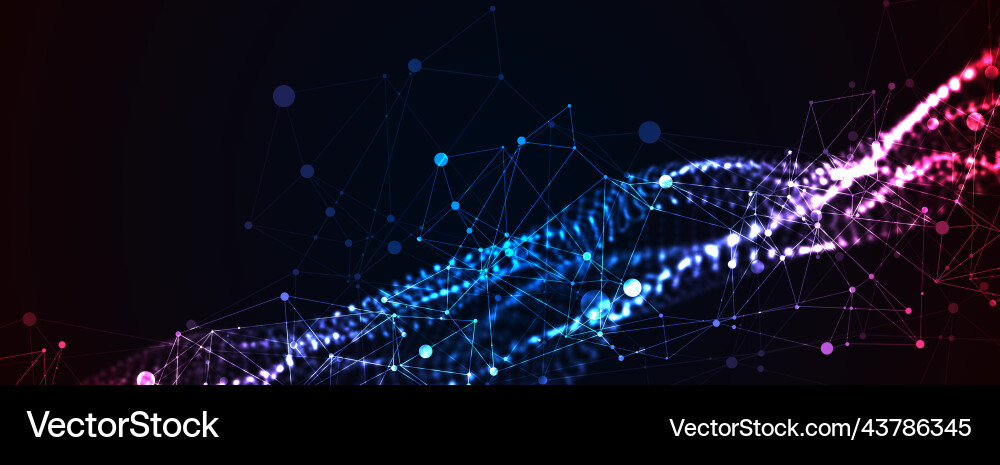 Dynamic Particle Flow Background vector image