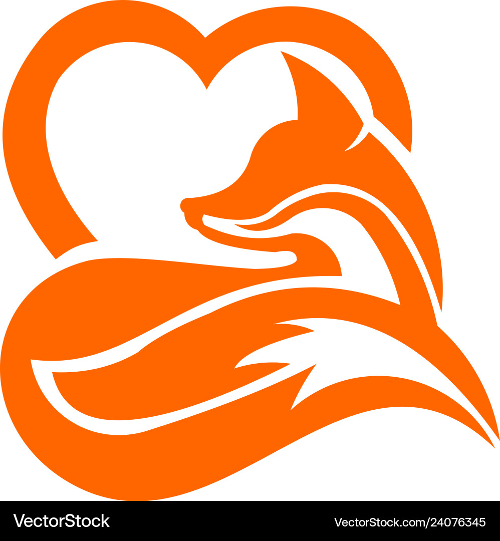 Fox Logo Template Vector Image
