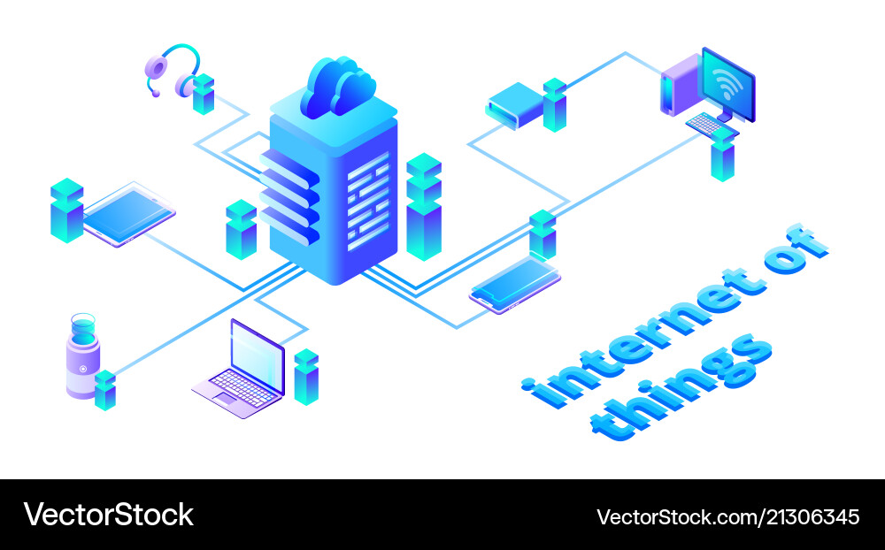 IoT Smart Device Network vector image