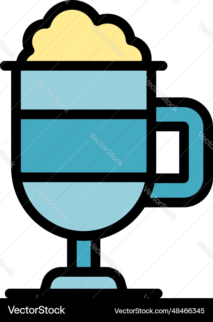 Milchshake Ikone flach Milchshake Ikone flach vektorbild