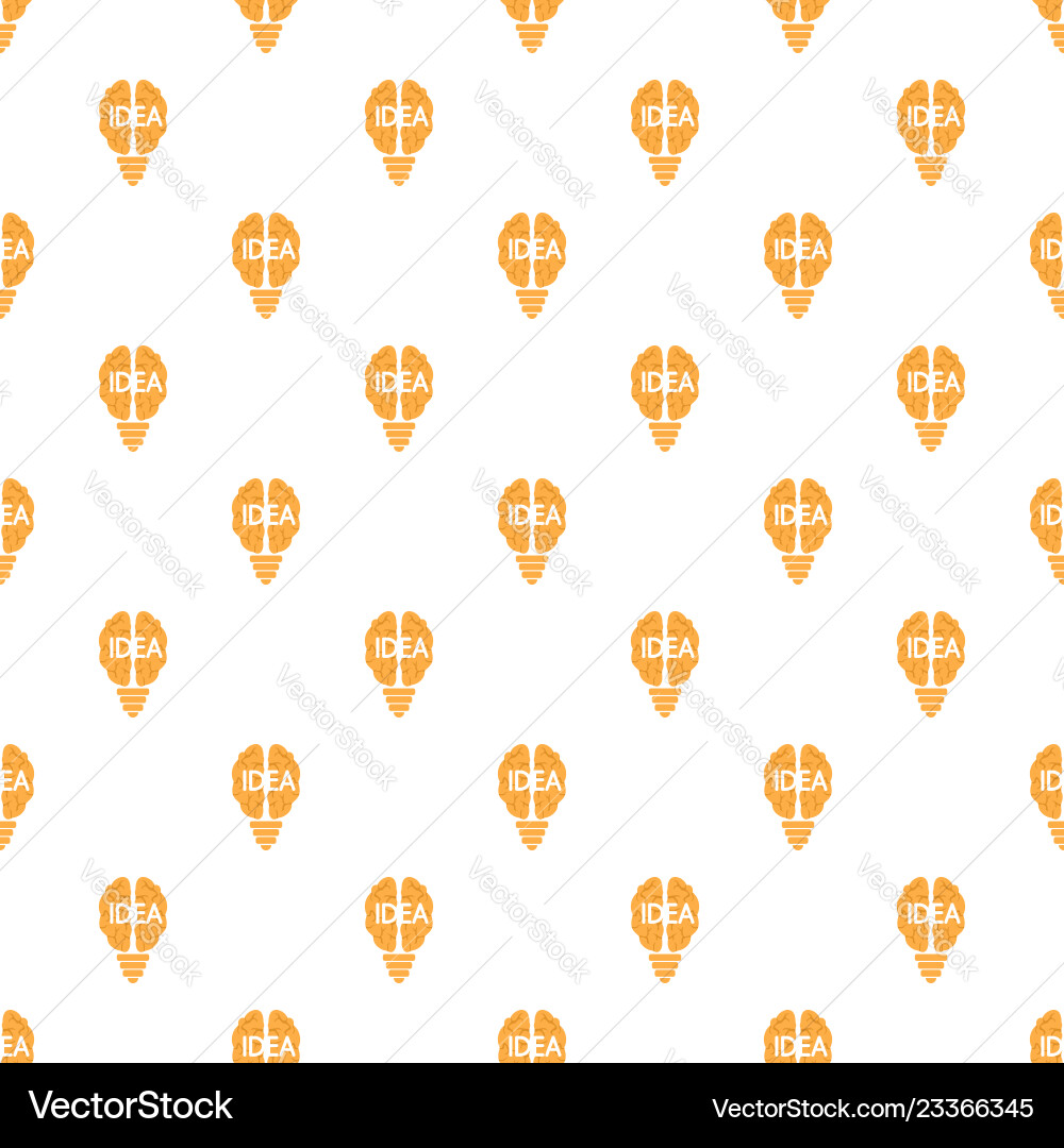 Mind idea pattern seamless Mind idea pattern seamless vector image