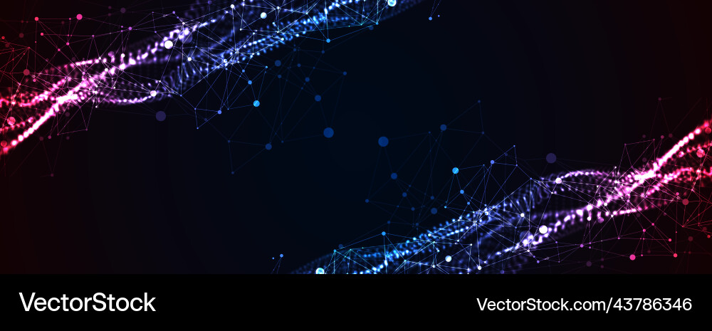 Abstract background particles dynamic flow Abstract background particles dynamic flow vector image