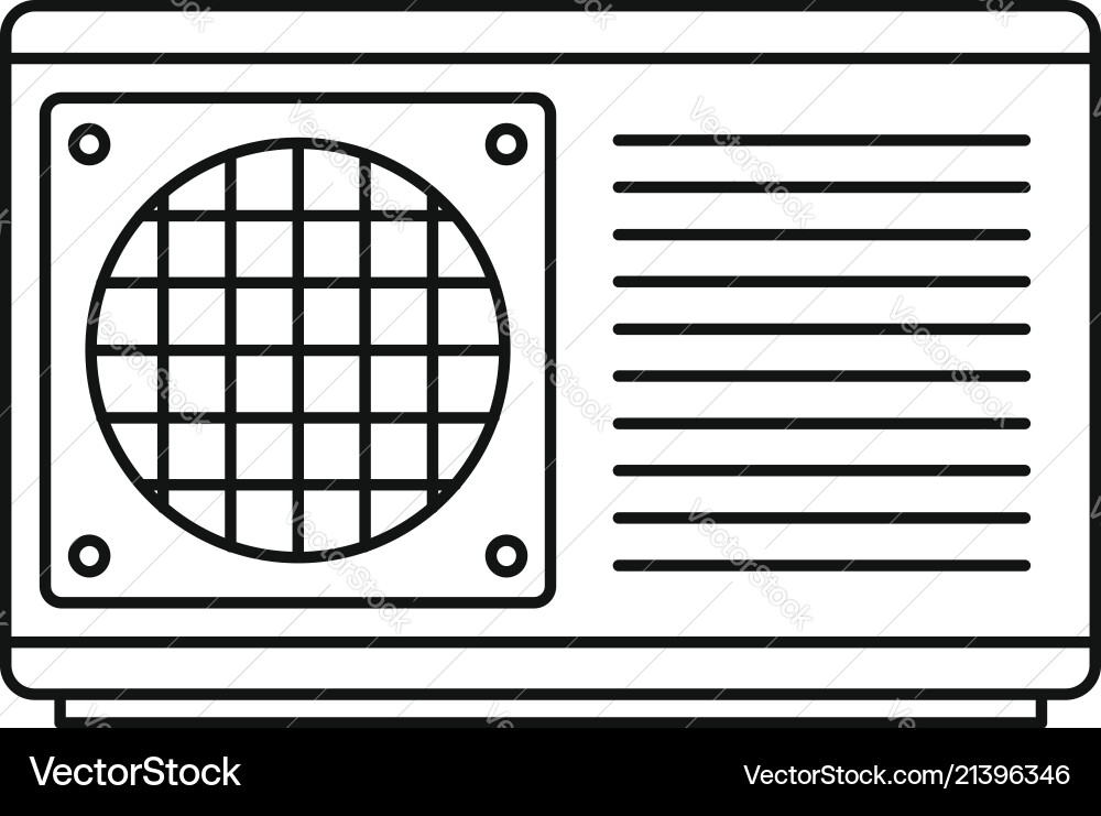 Conditioner part icon outline style Conditioner part icon outline style Vector Image