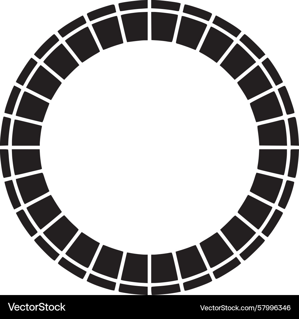 Geometric Circle Grid Pattern vector image