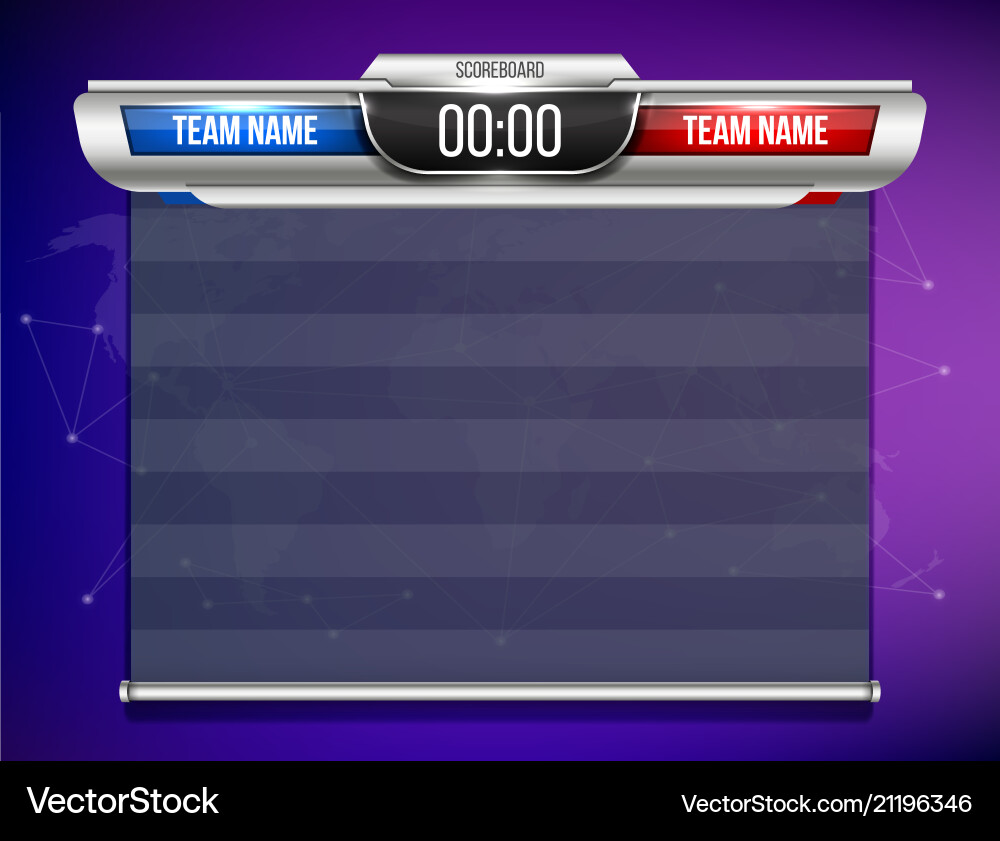Kreatives digitales Scoreboard Kreatives digitales Scoreboard vektorbild