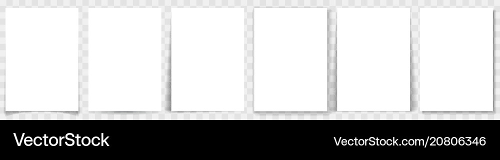 Set of paper effect with transparent realistic Set of paper effect with transparent realistic vector image