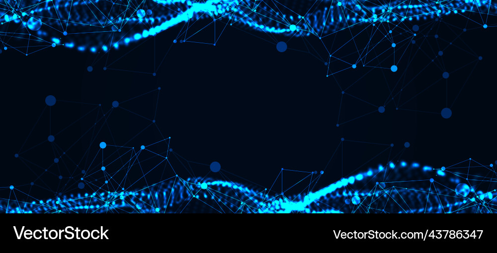 Abstract background particles dynamic flow Abstract background particles dynamic flow Vector Image