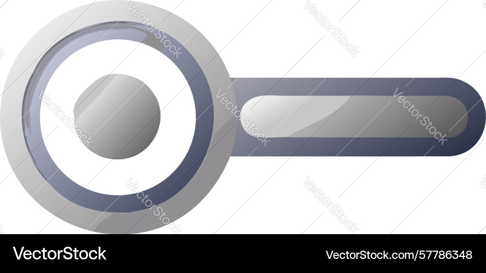 Minimalist search bar with grayscale magnifying Vector Image