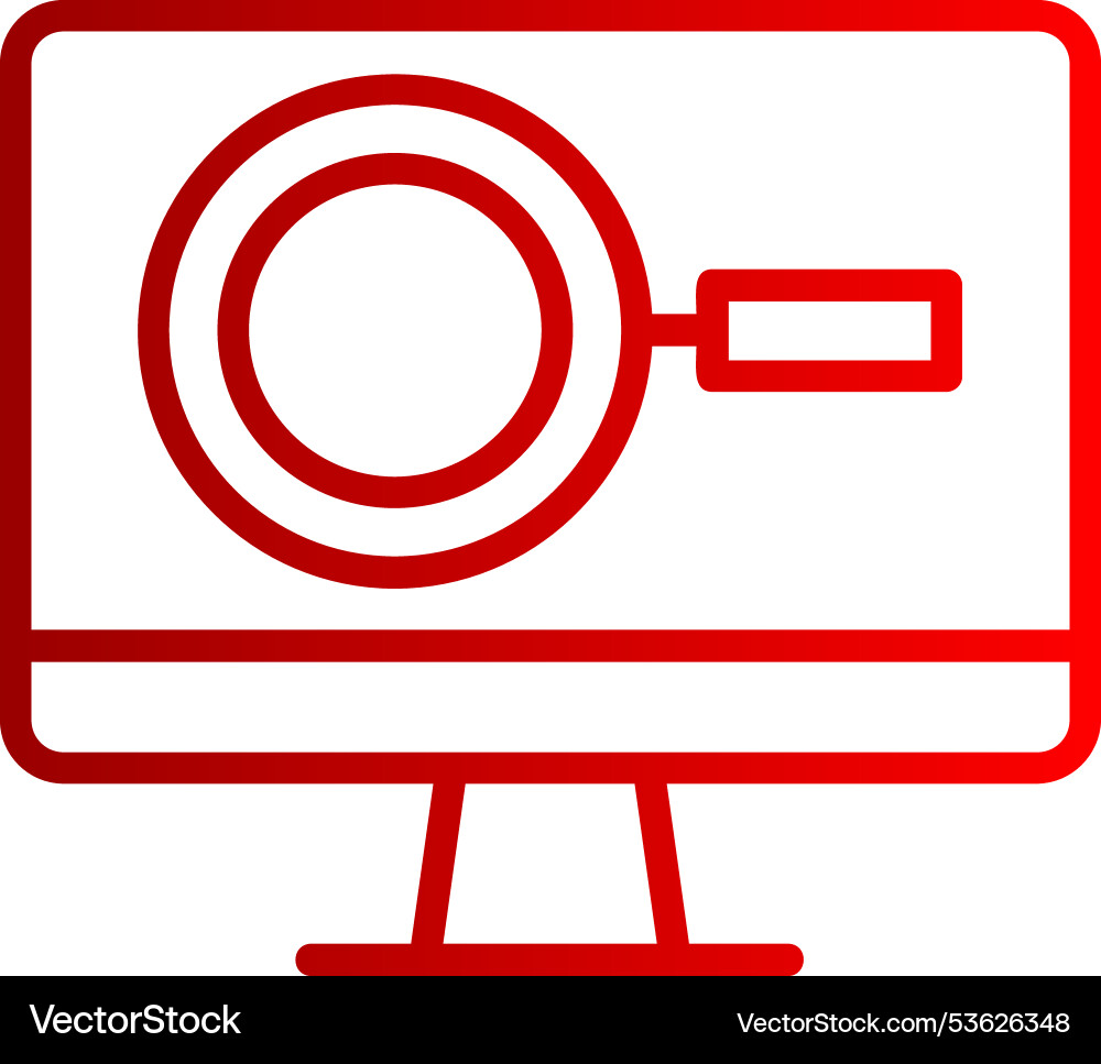 Scan line gradient icon Vector Image