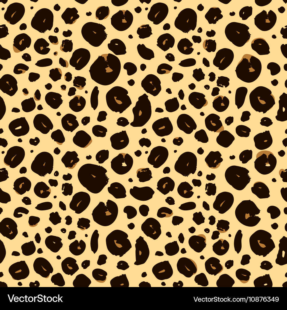 Cheetah skin seamless texture leopard background Vector Image