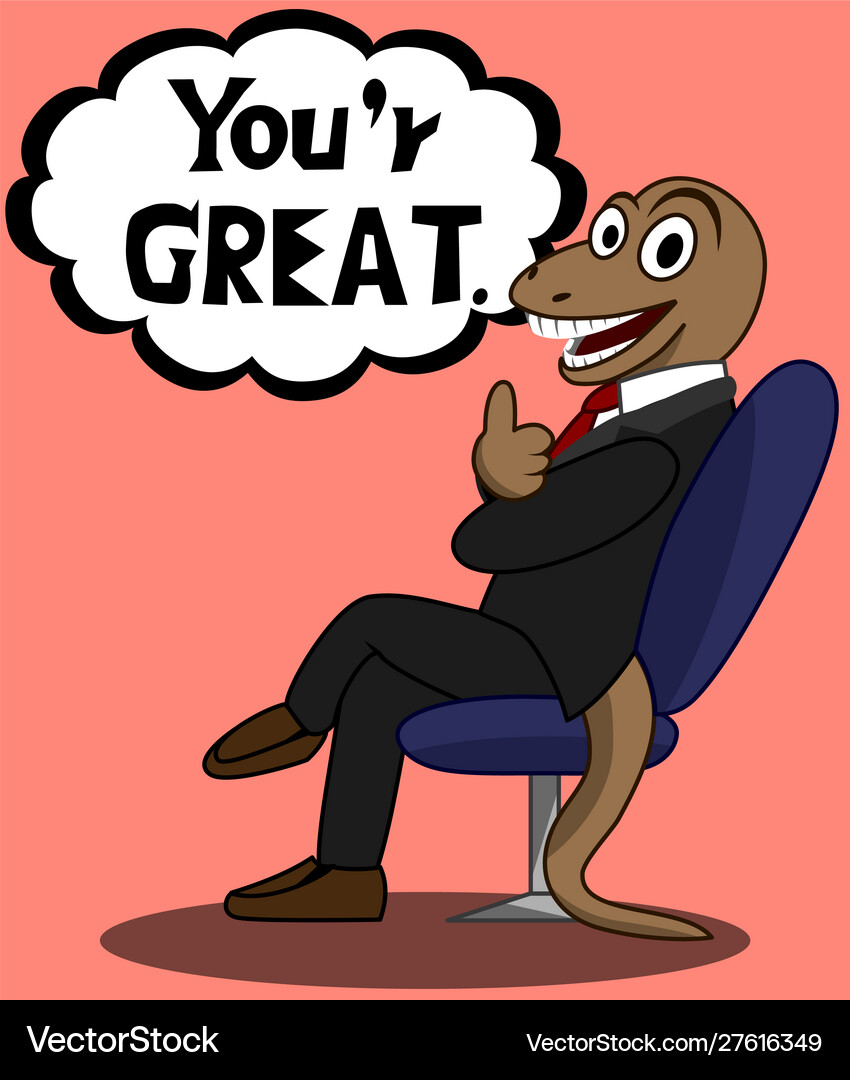 Komodo dragon compliment – Royalty-Free Vector | VectorStock