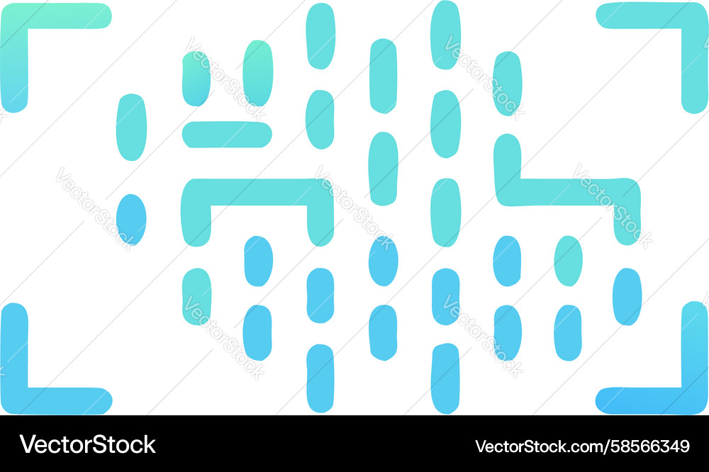 Neon Digital Grid Pattern Vector Image