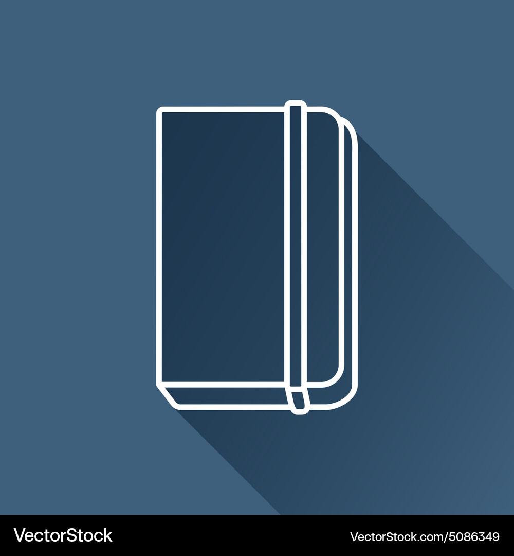 Notebook icon eps10 Vector Image