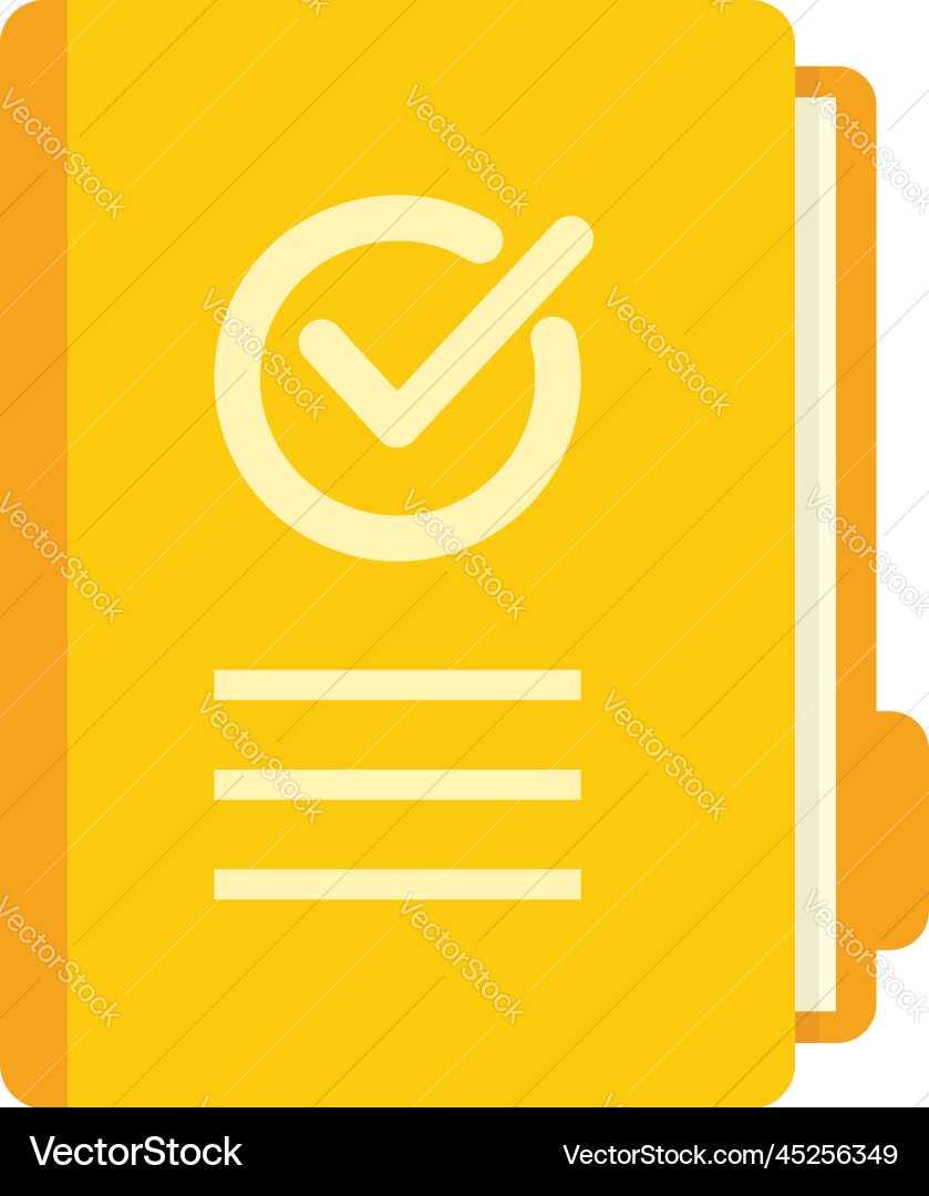 Quality folder icon flat document file Vector Image