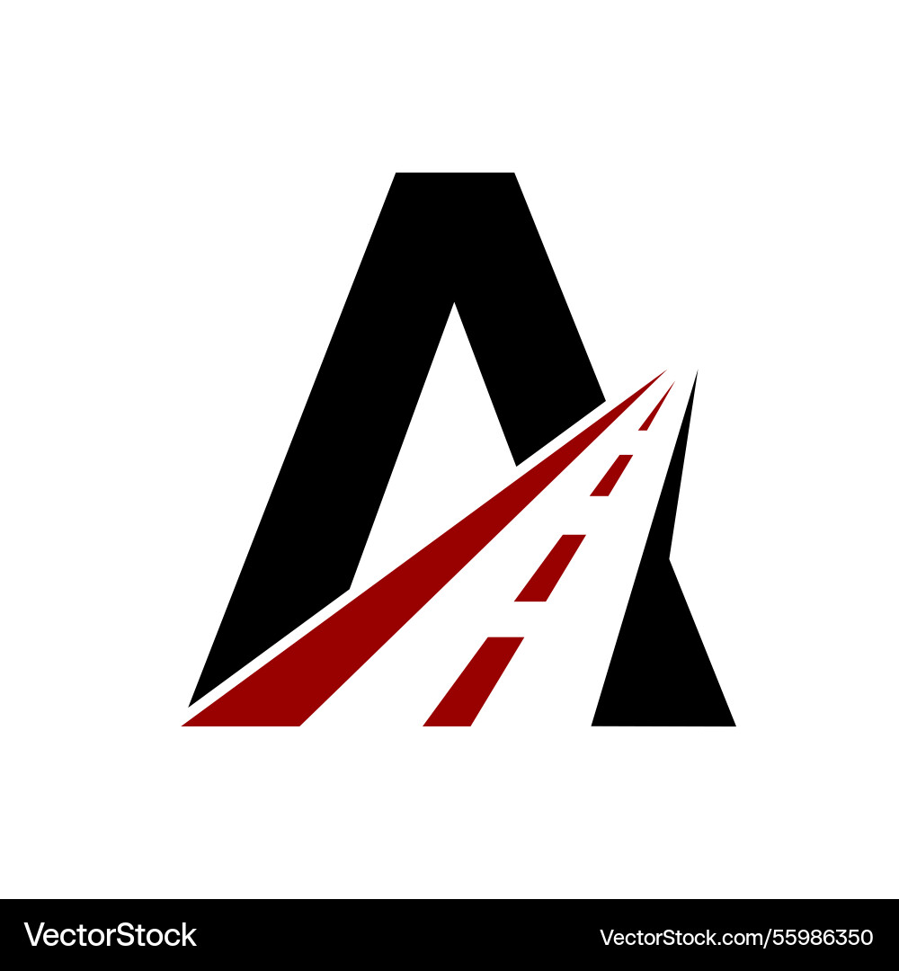Anfangsbuchstaben ein Transportlogo Design Anfangsbuchstaben ein Transportlogo Design vektorbild