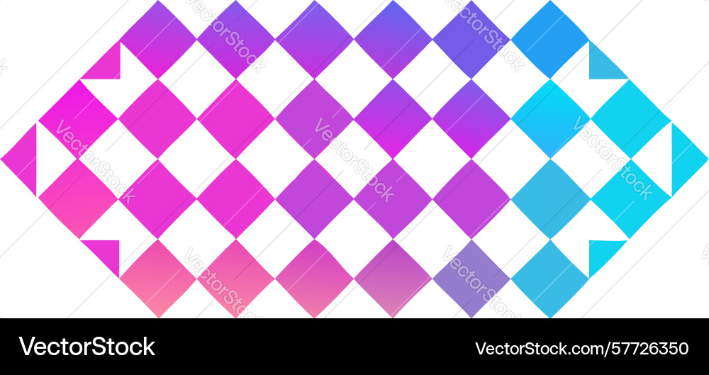 Dynamic geometric rhombus pattern with gradient vector image