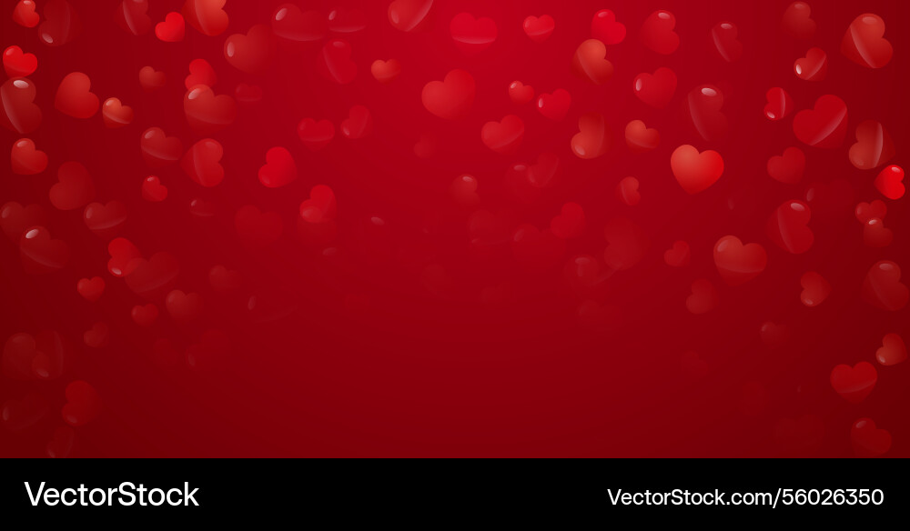 Romantic red background with floating glossy Romantic red background with floating glossy vector image