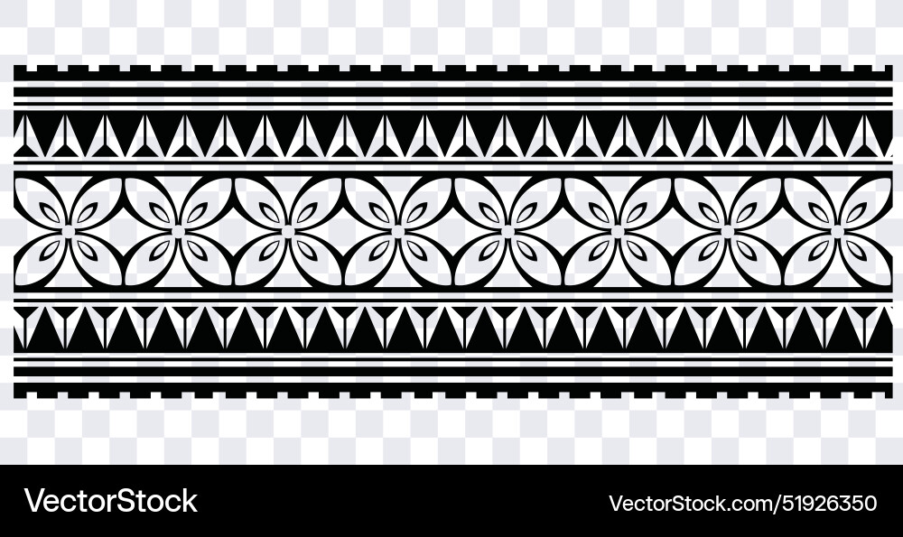 Samoan Tribal Polynesian Band Vector Image