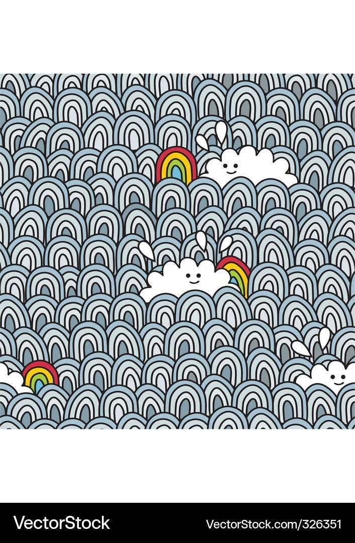 Abstract Cloud Pattern Vector Image