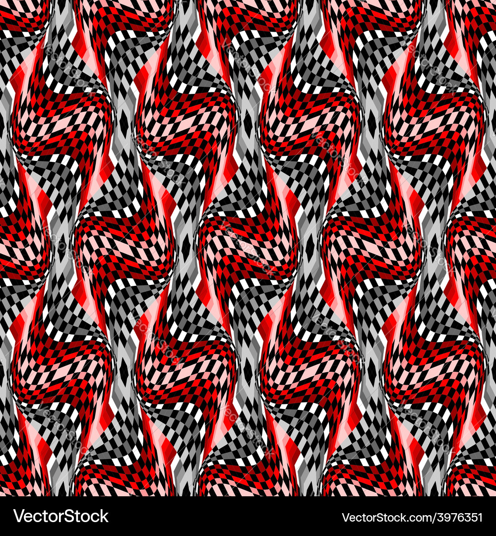 Design seamless colorful mosaic checked pattern Vector Image