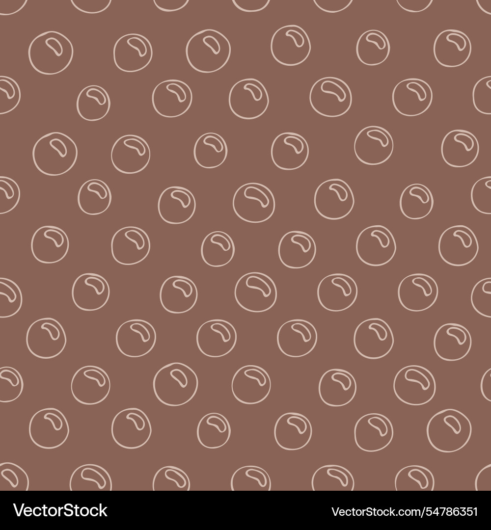 Seamless pattern on mocha background of abstract vector image
