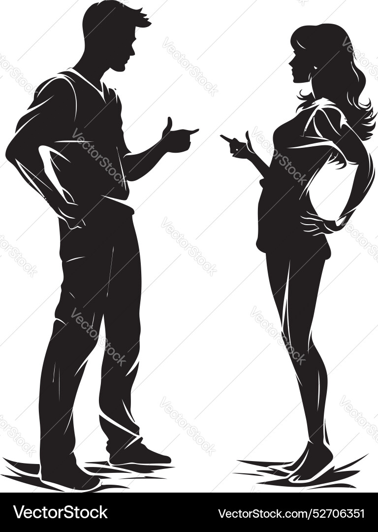 Tumultuous clash dynamic icon symbolizing couples Vector Image