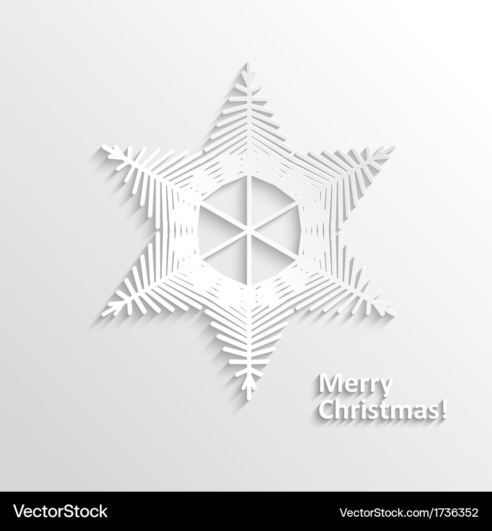 Design snowflake Vector Image