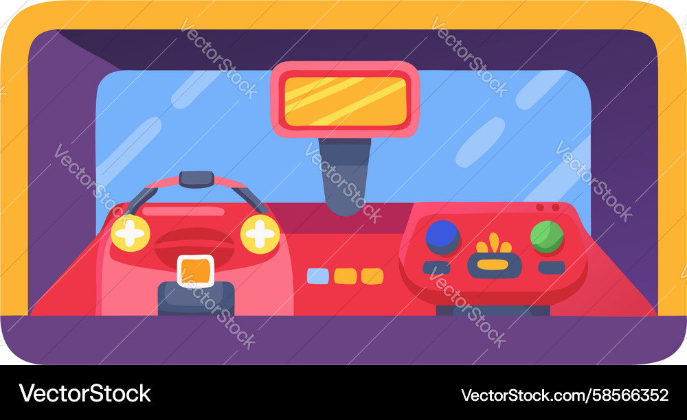 Digital Dashboard Interface Vector Image