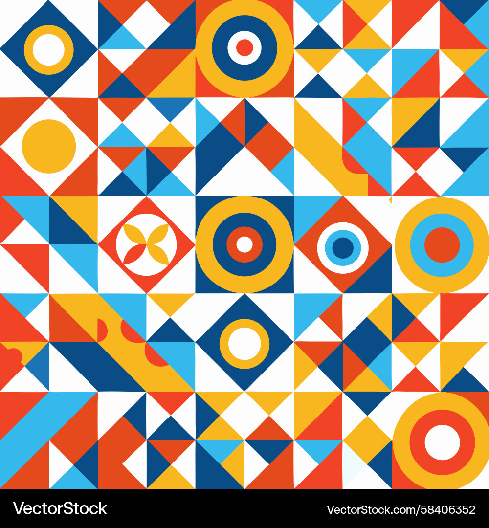 Dynamic Geometric Square Pattern Vector Image