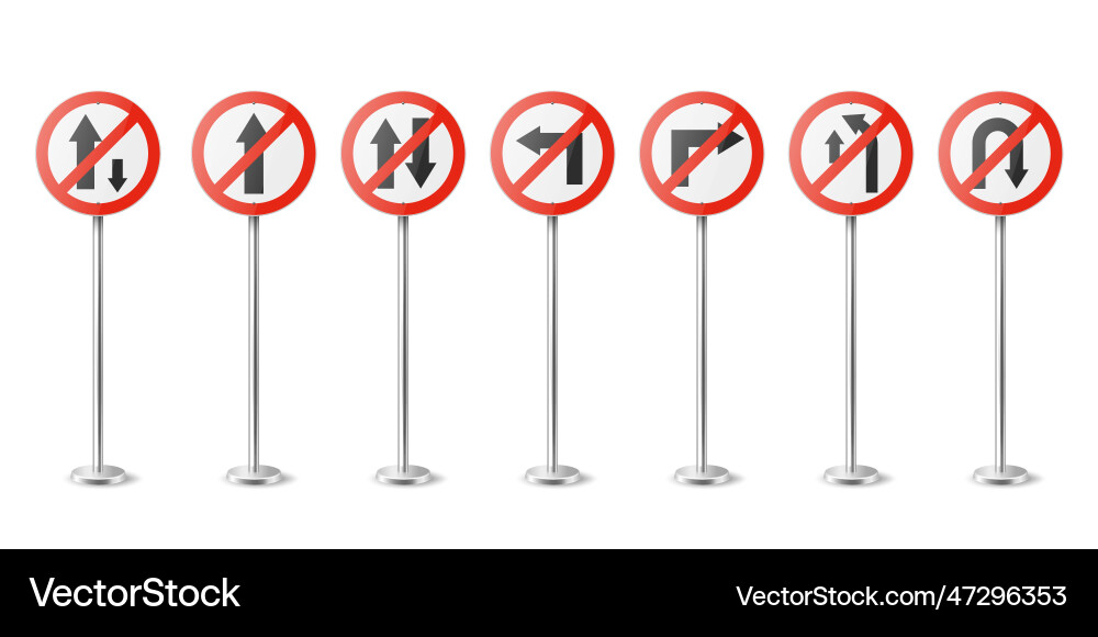 Red and white round prohibition traffic Red and white round prohibition traffic vector image