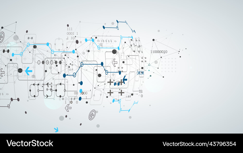 Abstract technology concept with plexus effect Abstract technology concept with plexus effect vector image