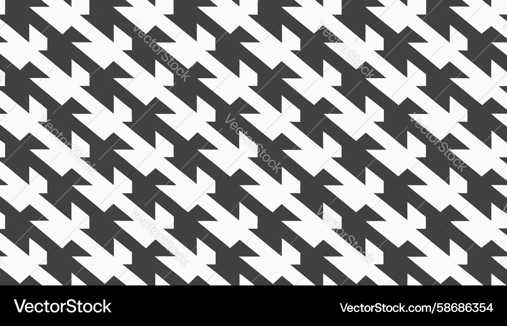 Dark houndstooth pattern with strong visual Vector Image