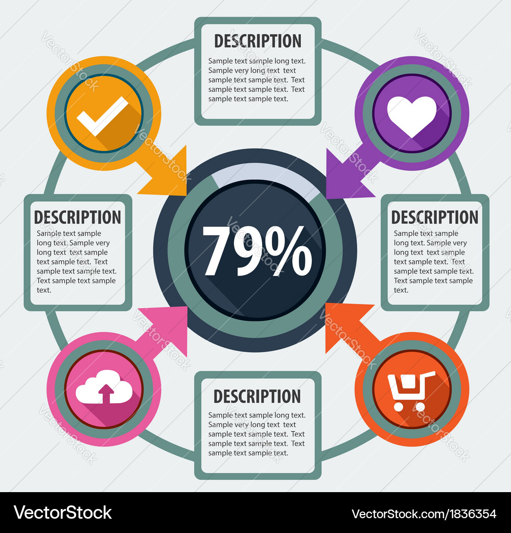 Data Visualization Templates Vector Image