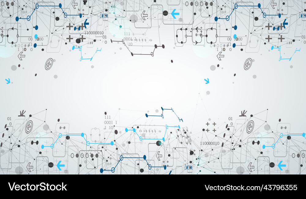 Abstract technology concept with plexus effect Abstract technology concept with plexus effect vector image