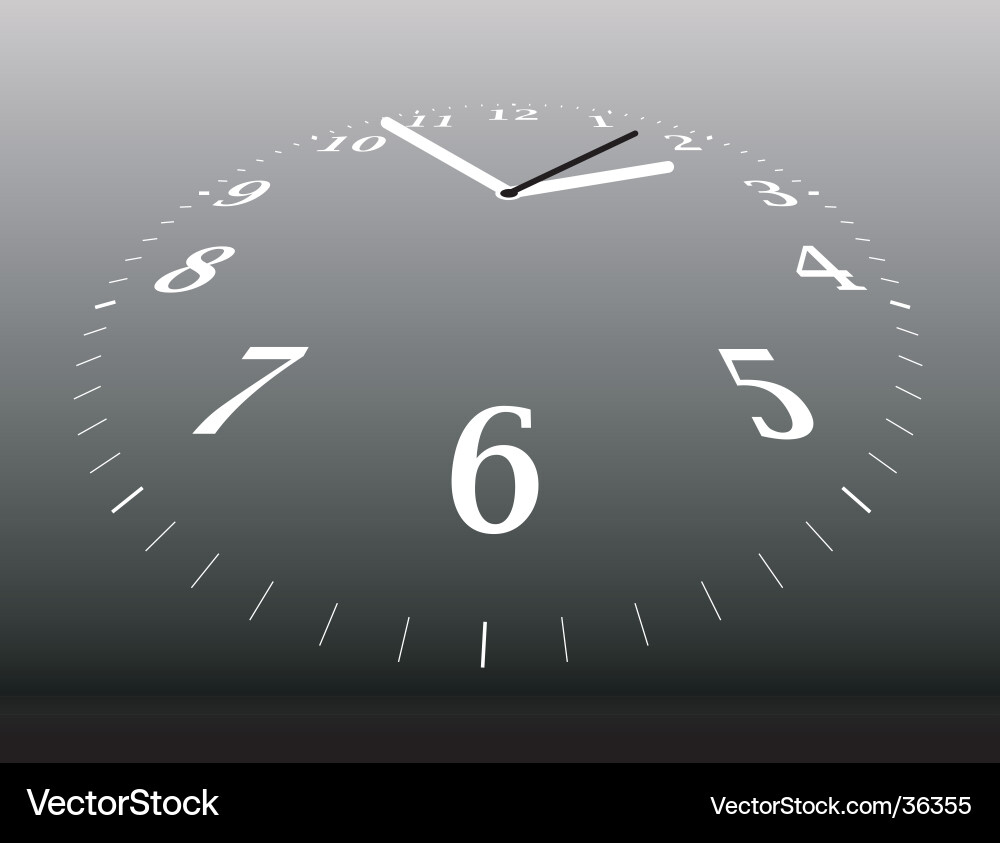 Distant Clock Vector Image