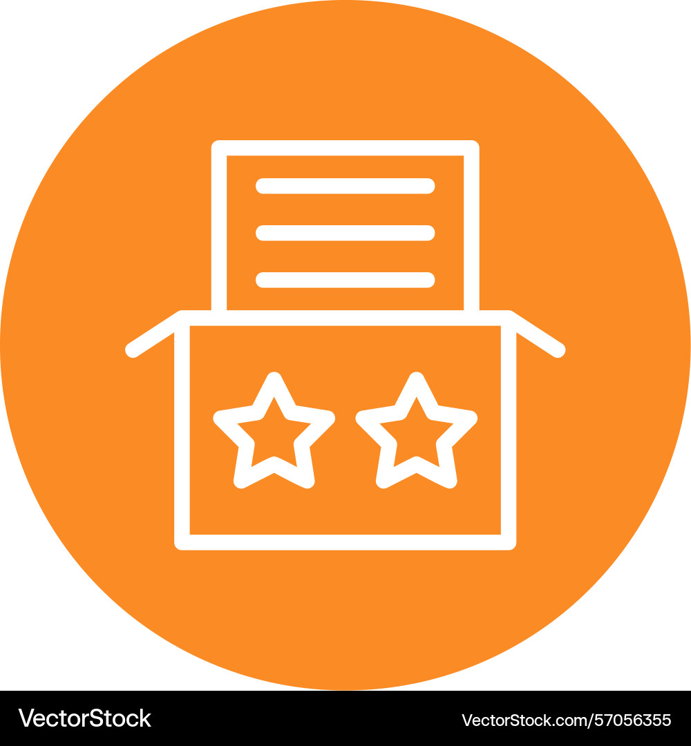 Feedbackbox line circle style icon design Vector Image