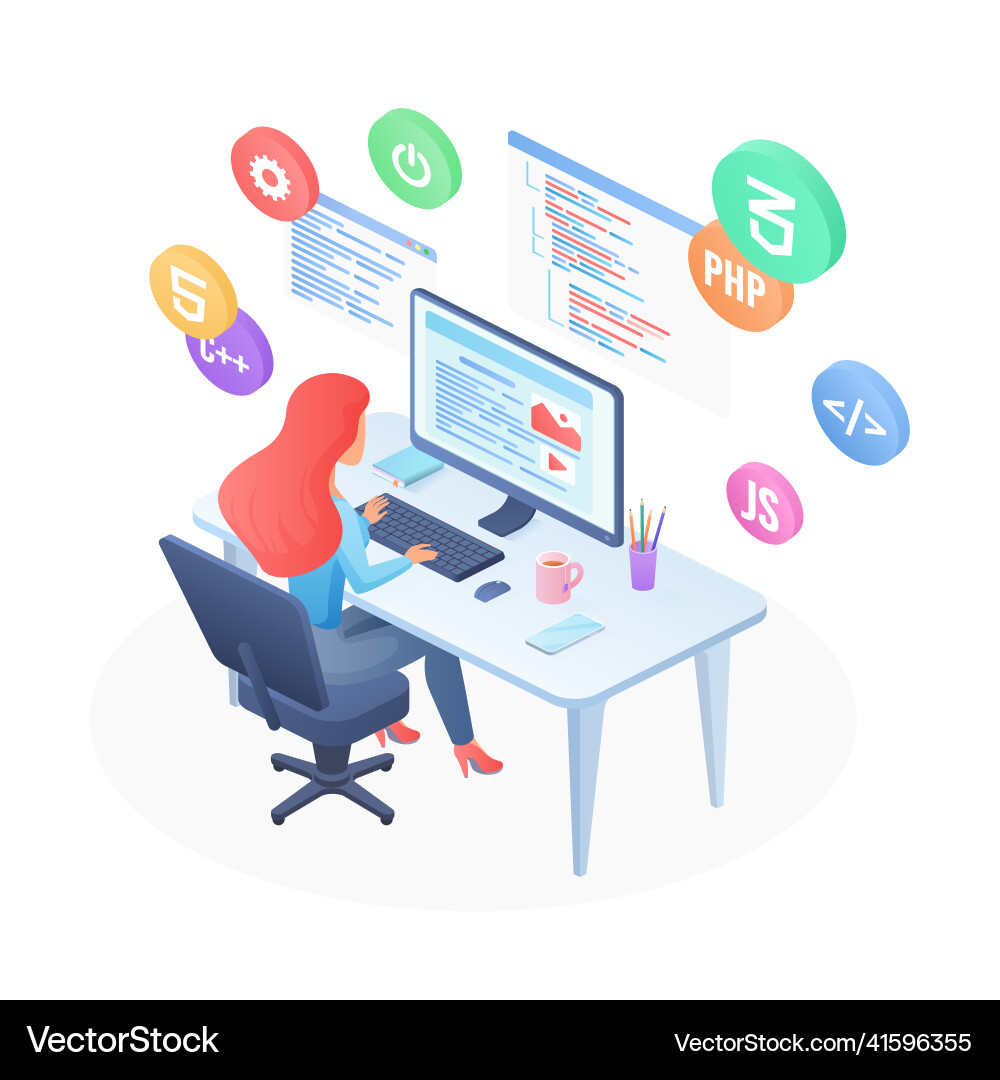 Programmiersprachen der Computersoftware Programmiersprachen der Computersoftware vektorbild
