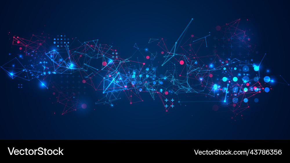 Abstract polygonal background with connecting Abstract polygonal background with connecting vector image