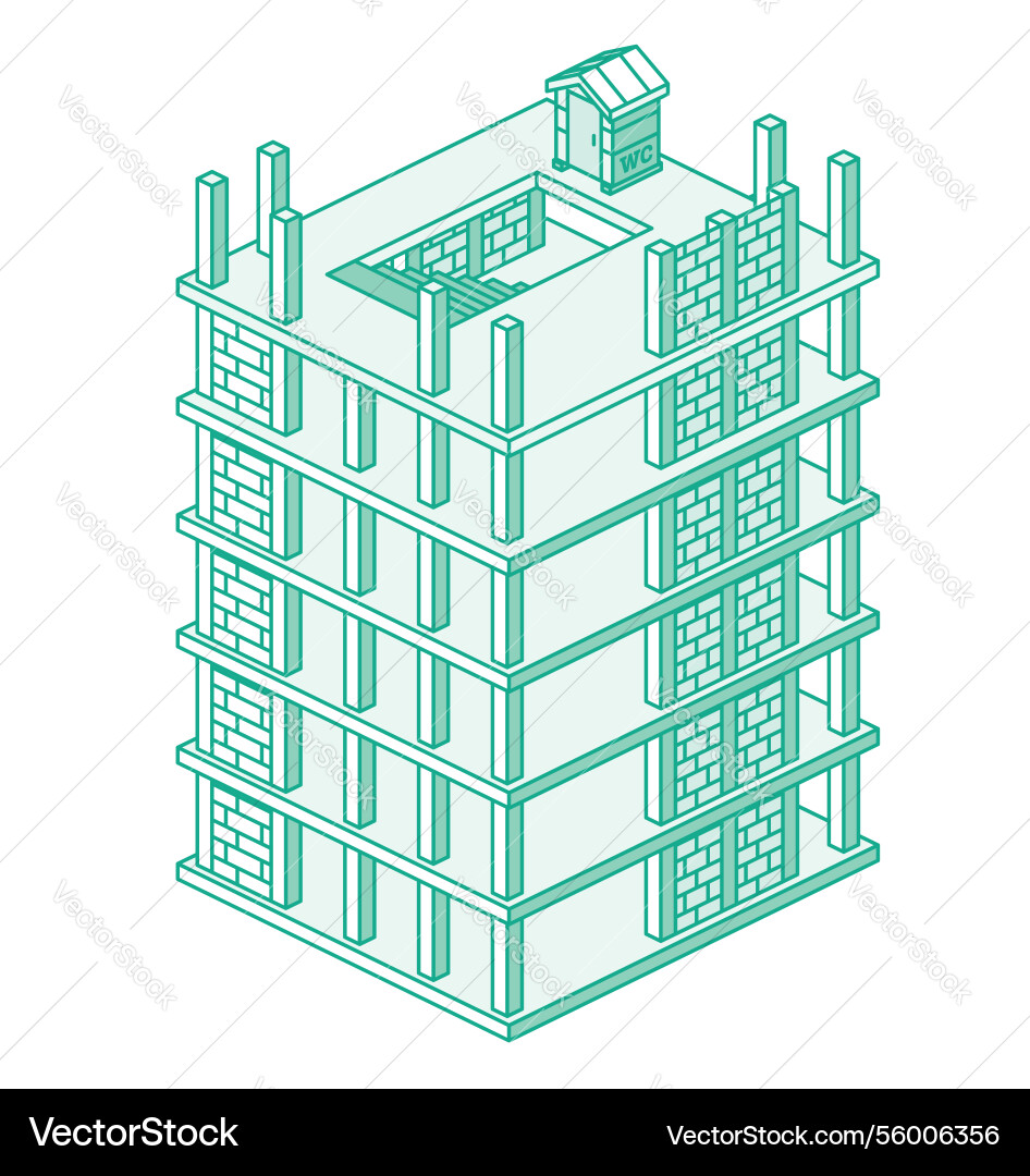 Building process concept construction Building process concept construction vector image