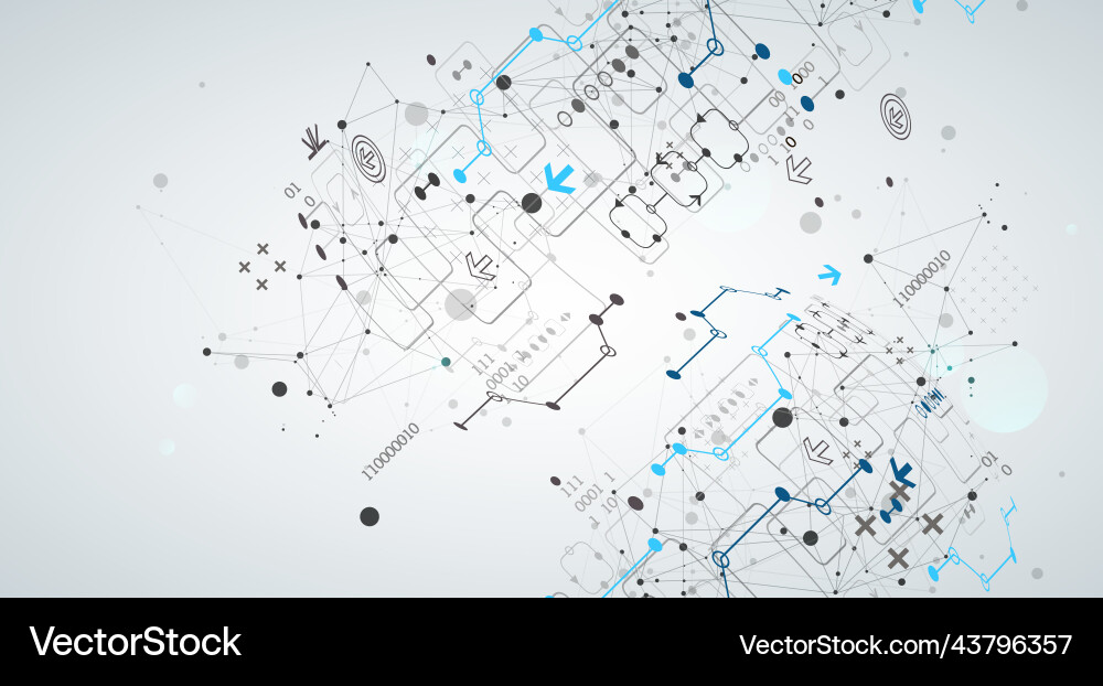 Abstract technology concept with plexus effect Abstract technology concept with plexus effect vector image
