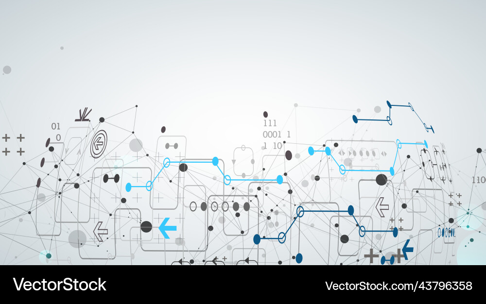 Abstract technology concept with plexus effect Abstract technology concept with plexus effect vector image