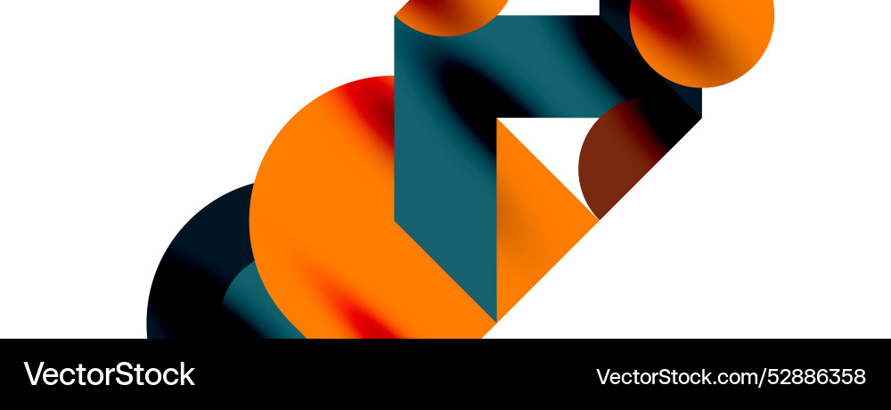 Circle pattern round elements with lines vector image