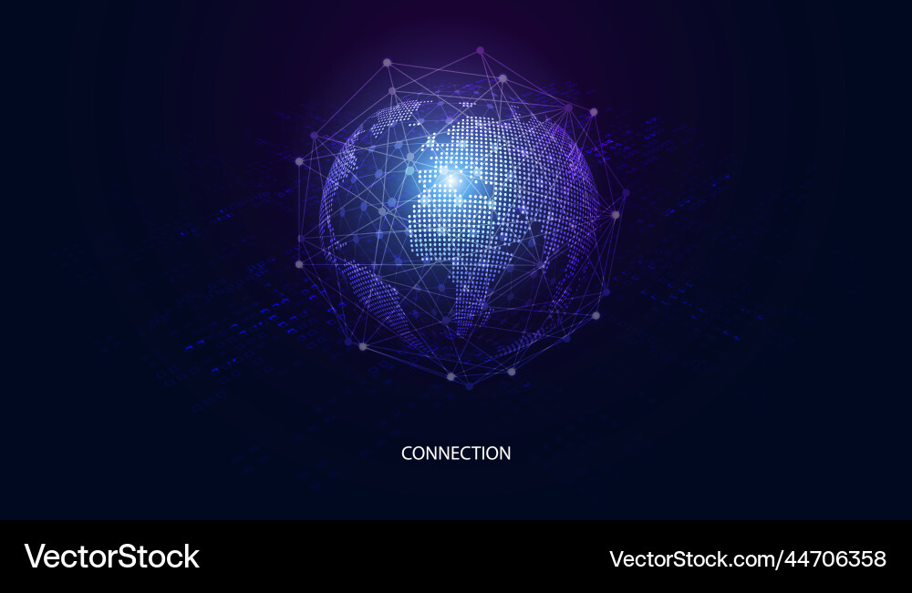 Global Network Connection vector image