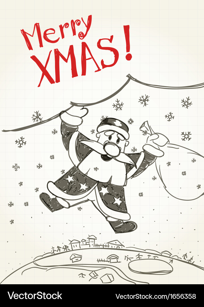 Happy xmas Vector Image