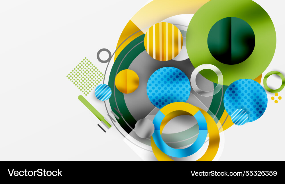 Abstract circle design with overlapping Abstract circle design with overlapping vector image