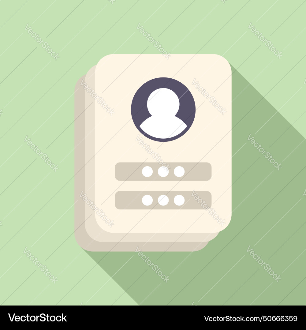 New form sign in icon flat step data code New form sign in icon flat step data code vector image